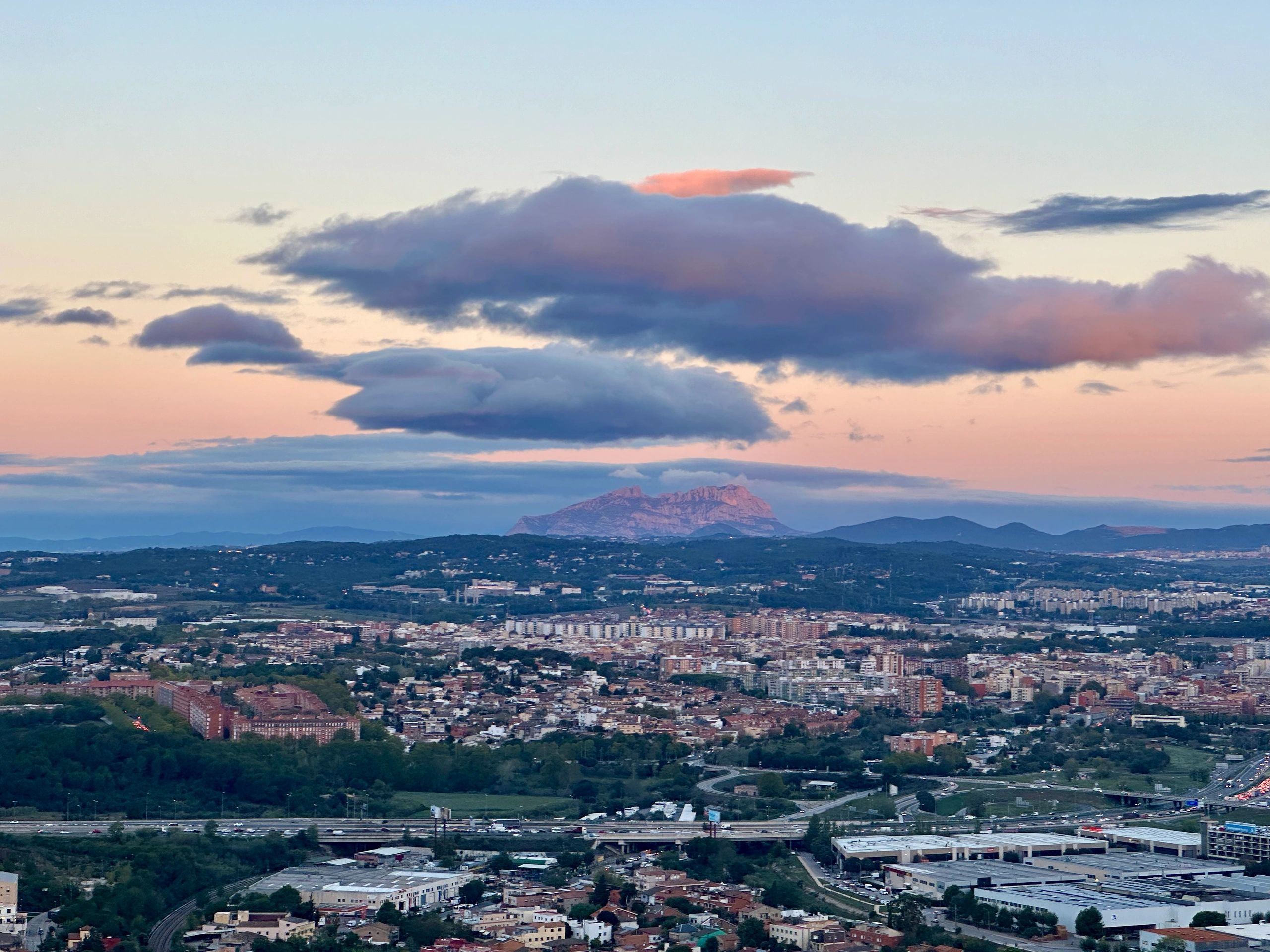 Mountain landscape near Barcelona